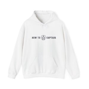 HowToCaptain Hoodie โ Minimal Captain Logo (Unisex)