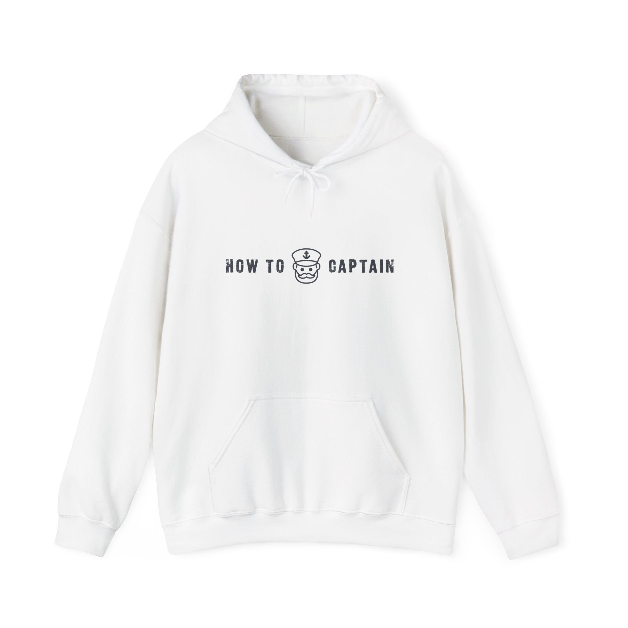 HowToCaptain Hoodie – Minimal Captain Logo (Unisex)